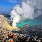 Smoke From Bottom Of Ijen
