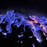 Blue Fire At Mount Ijen