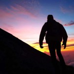 Tourist enjoy sunrise - Mount Batur Trekking + Bali Rafting