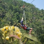 Zipline with hill view - Bali Zipline + Bali Rafting