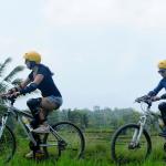 Pass The Rice Field - Bali Cycling + Bali Rafting