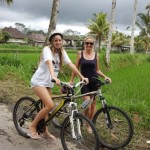 Hai Bali Cycling - Pass the rice field
